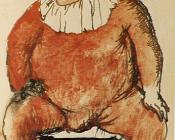 巴勃罗毕加索 - 坐着的小丑